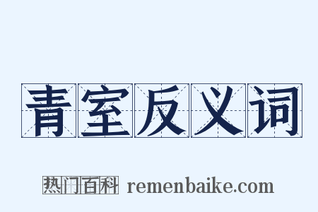青室反义词是什么意思的图片